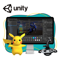 Мир игр на Unity 2D на популярном движке + AI-помощники - КИБЕРшкола программирования для детей, компьютерные курсы для школьников, начинающих и подростков - KIBERone г. Среднеуральск