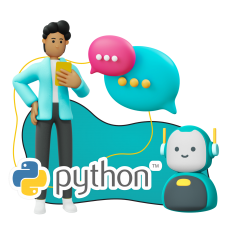 Умный чат-бот на Python - КИБЕРшкола программирования для детей, компьютерные курсы для школьников, начинающих и подростков - KIBERone г. Среднеуральск